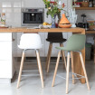 Tabouret de comptoir 4 couleurs