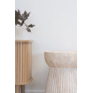 Table d'appoint aspect travertin - BONN