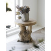 Table d'appoint ronde en teck - PALENA tronc d'arbre D40 Mathi Design