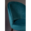 Chaise velours bleu
