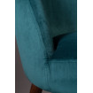 velours bleu pétrole/ bleu canard