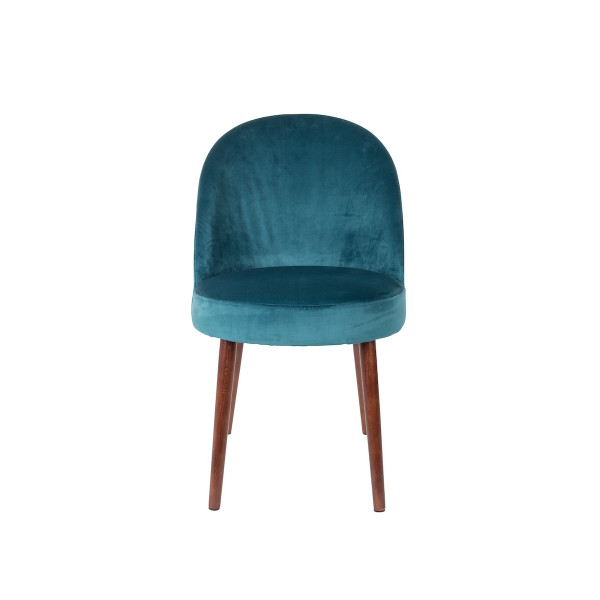 Silla de terciopelo azul - BARBARA