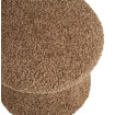 Pouf repose-pieds tissu bouclette