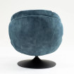 Drehsessel aus blauem Samt - TOPI