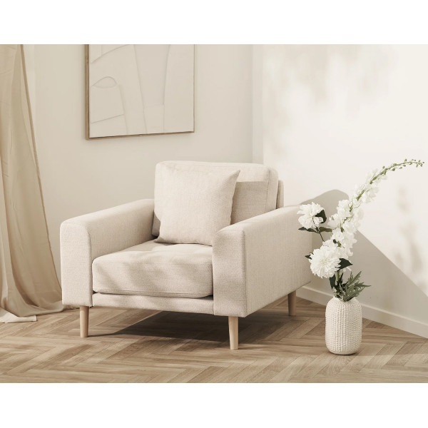 Fauteuil Lido beige clair
