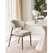 2 comfortable fabric dining chairs