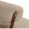 Chaise de repas Calvi tissu beige