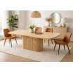 Table extensible rectangle bois massif chêne
