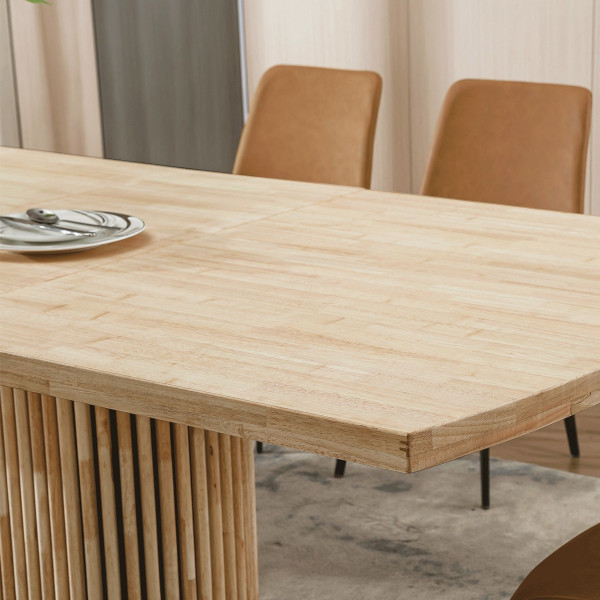 table bois chêne massif extensible