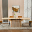 table extensible rectangle bois Landia
