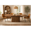 table repas design bois extensible noyer