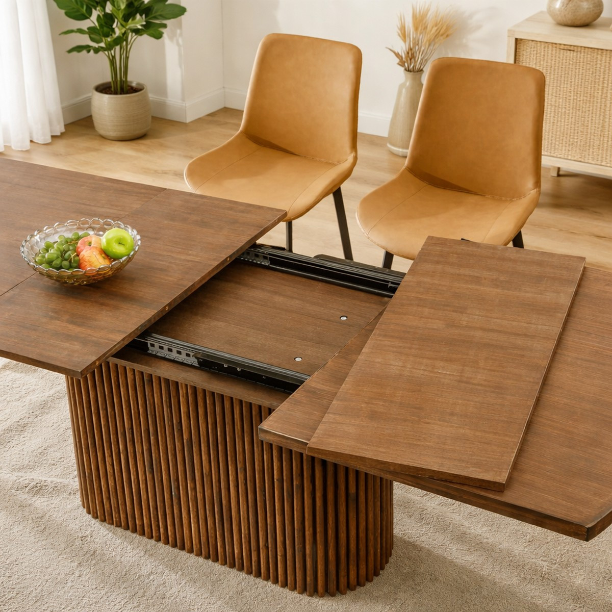 table extensible Landia Noyer