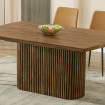table repas design Noyer extensible