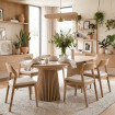 Table de repas en bois extensible