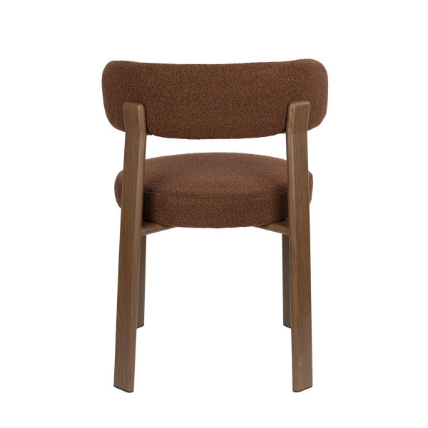 chaise de repas marron Milano