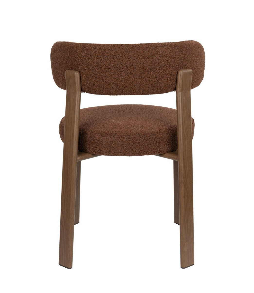 chaise de repas marron Milano
