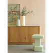 Light wood sideboard with marble-look top