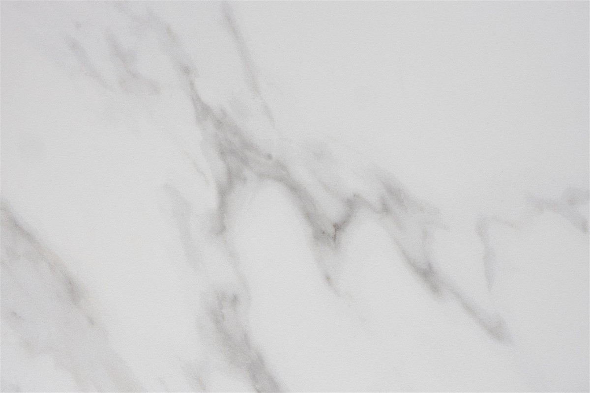 Light wood sideboard with marble-look top