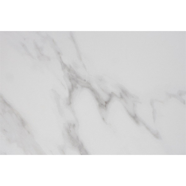 Light wood sideboard with marble-look top