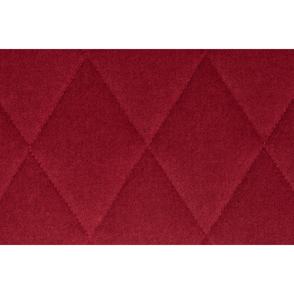 Chaise de repas tissu rouge diamant