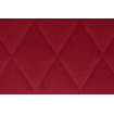 Chaise de repas tissu rouge diamant