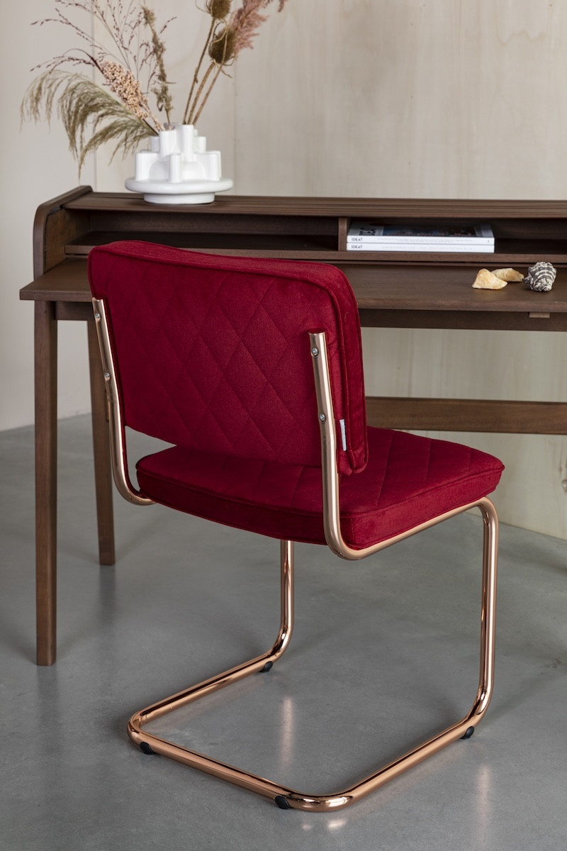 Chaise de salle à manger motif diamant