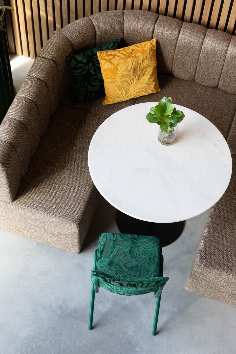 Chaise repas verte