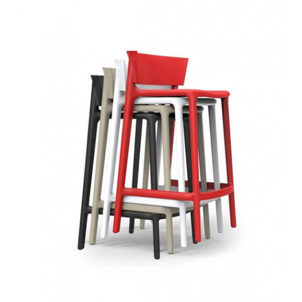 Tabouret bar empilable exterieur