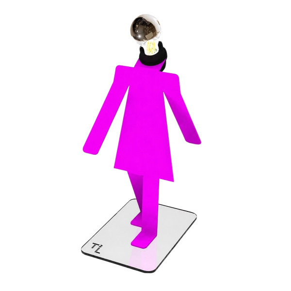 lampe à poser MOONWALK rose - THOMAS DE LUSSAC