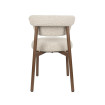 chaise de repas Lee en tissu beige