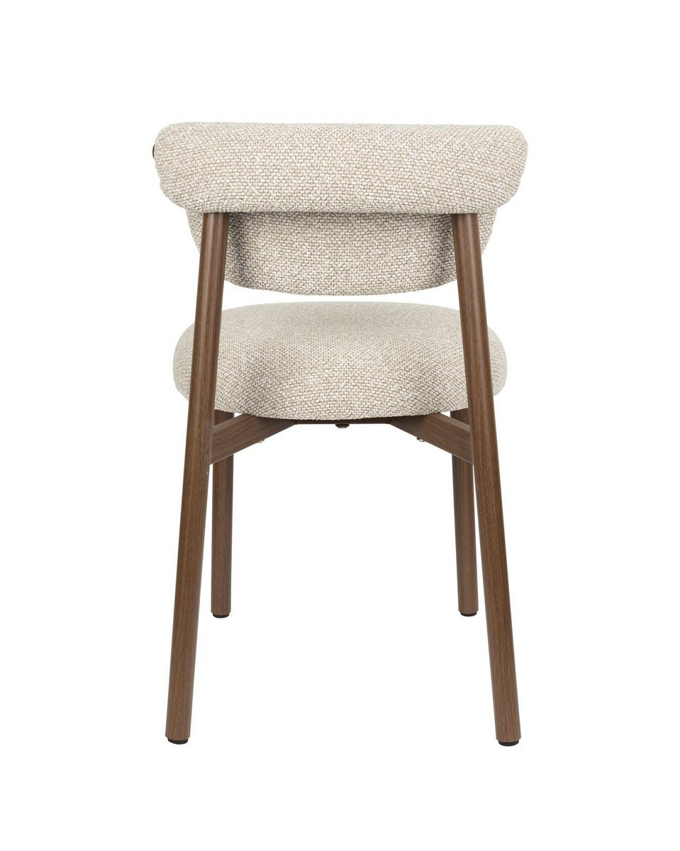 chaise de repas Lee en tissu beige