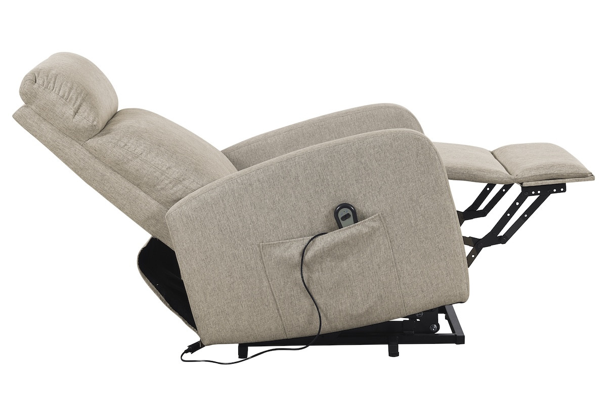 electric recliner beige armchair - SERENITY