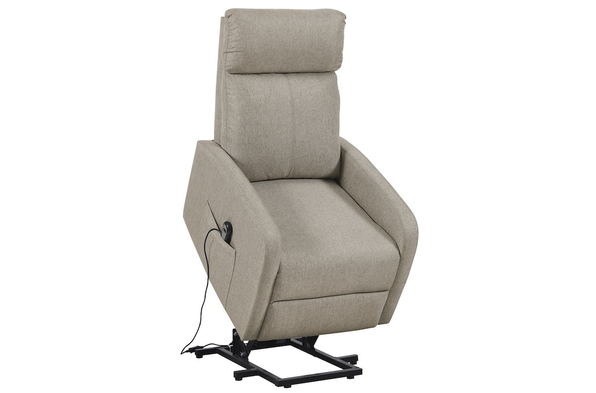 electric recliner beige armchair - SERENITY