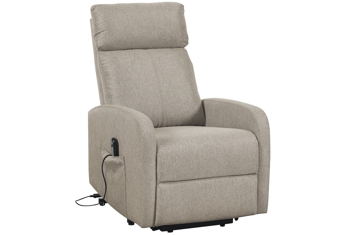 electric recliner beige armchair - SERENITY