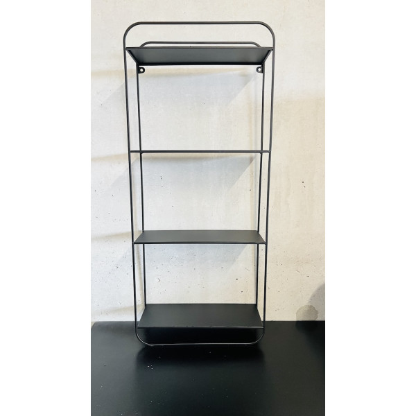 Petite étagère en métal noir