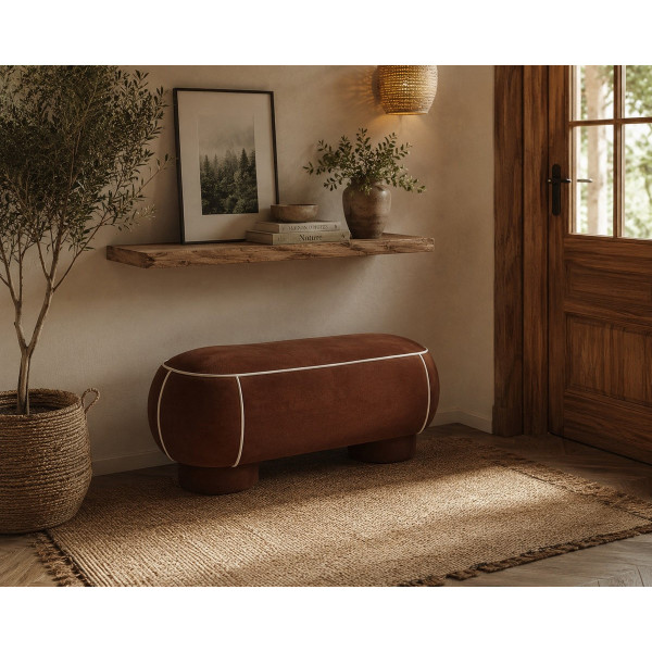 banc marron rouille