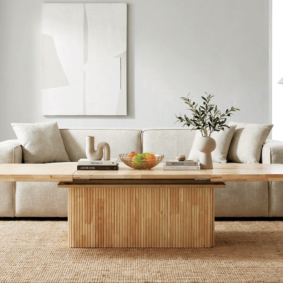 Table basse convertible repas électrique