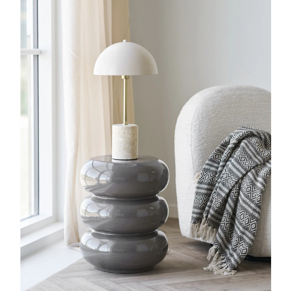 Lampe originale avec pied en marbre /travertin Lampe originale avec pied en marbre /travertin