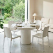 Table de repas ronde pour intérieur ou extérieur