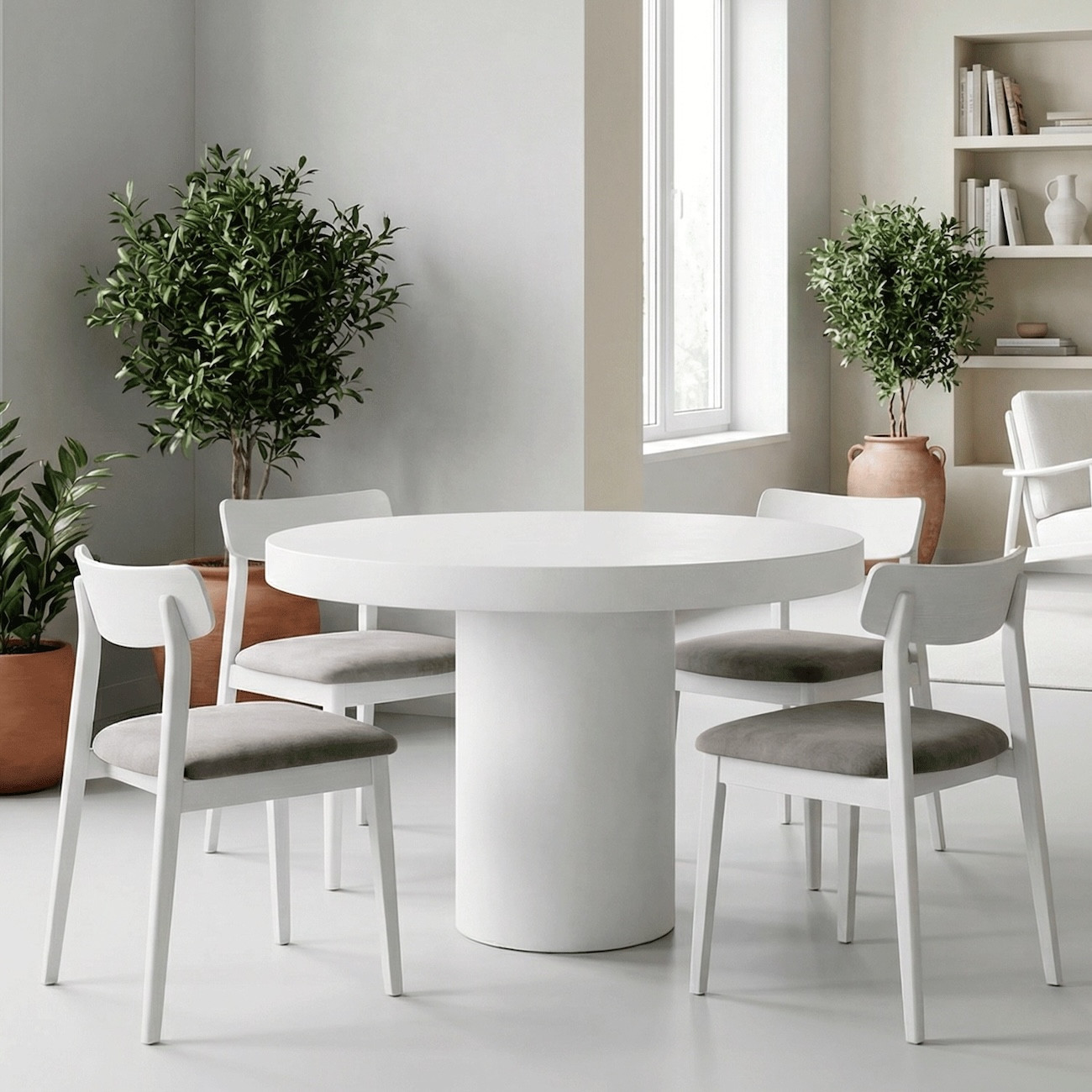 Table ronde pour intérieur et extérieur