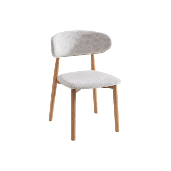 Chaise de repas en tissu moderne et chaleureuse