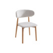 Chaise de repas en tissu moderne et chaleureuse