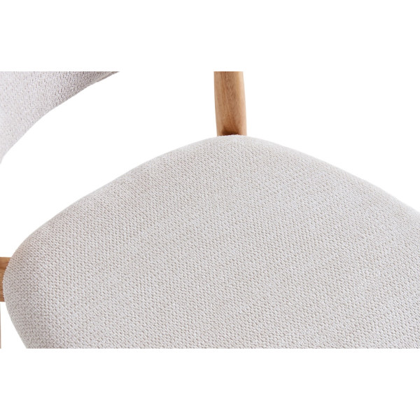 Chaise en tissu beige sable