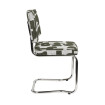 Chaise Ridge imprimée tissu retro
