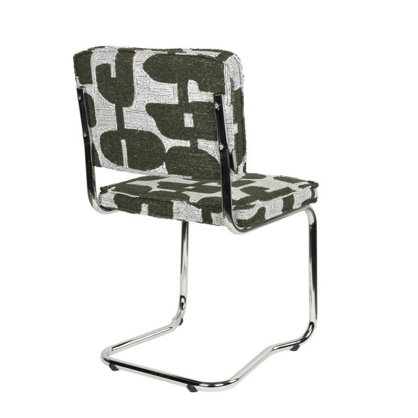 Chaise Ridge tissu retro