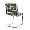 Chaise Ridge tissu retro