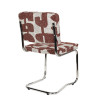 Chaise RIDGE RETRO rouge dossier