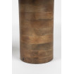 Coffee table in natural marble and mango wood - SAKI