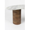 Coffee table in natural marble and mango wood - SAKI