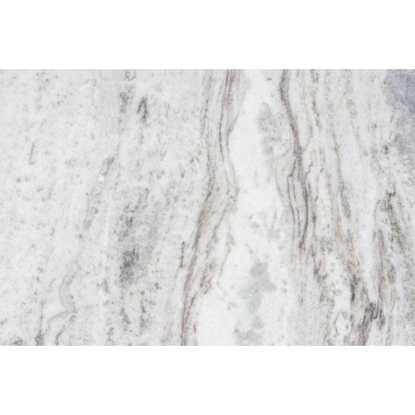 Coffee table in natural marble and mango wood - SAKI